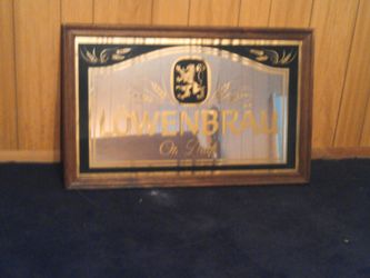 Beer sign mirror