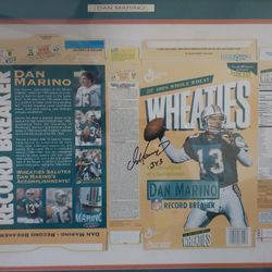 Autographed Dan Marino Cereal Box