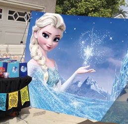 LARGE Photo Background Banner. Any theme available! (Frozen)