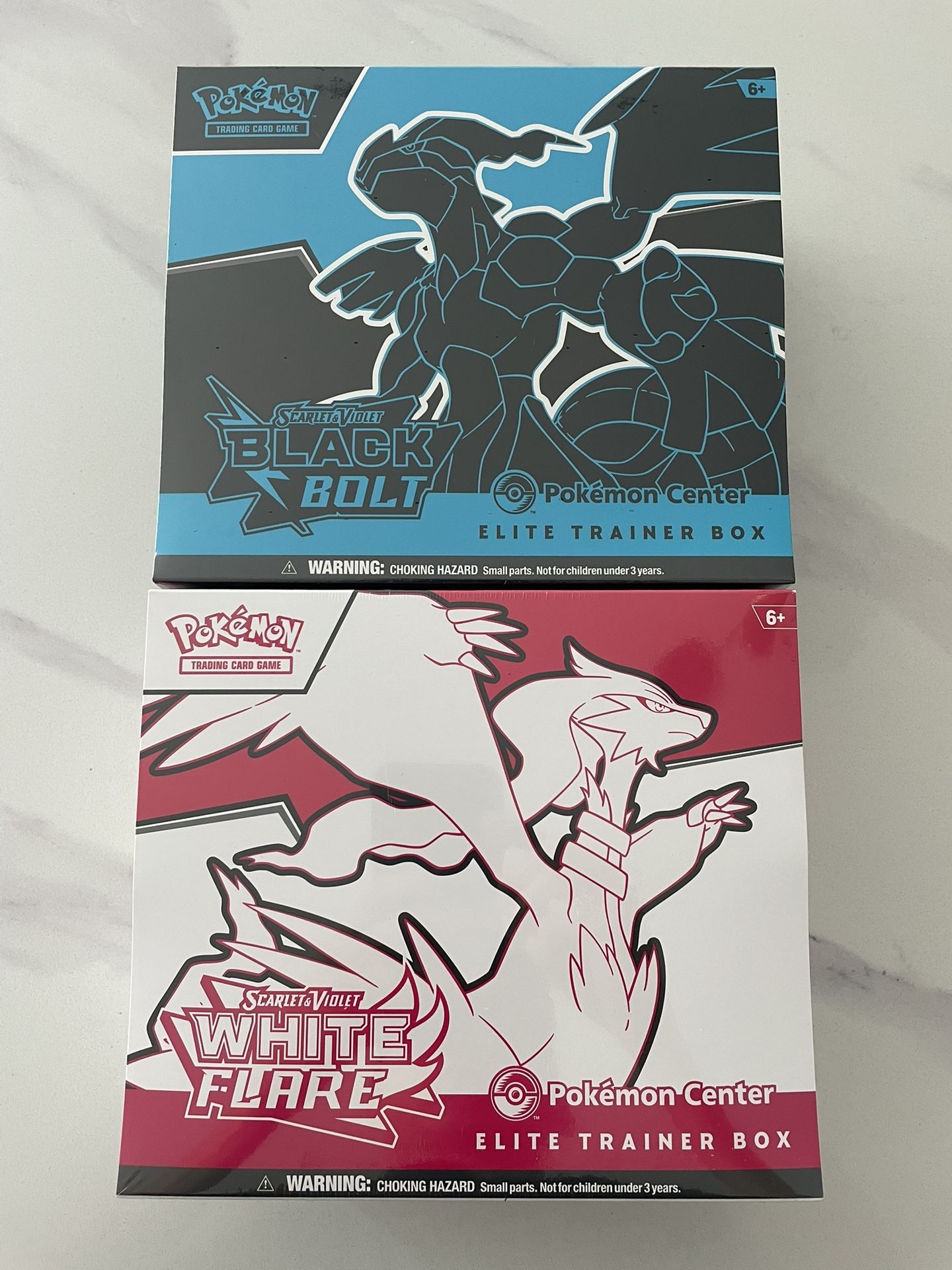 Pokémon Black Bolt And White Flare PC ETB set