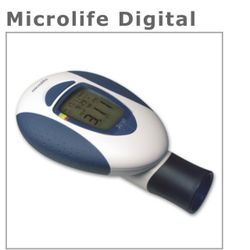 MicroDirect Microlife Digital Peak Flow Meter for Spirometry 