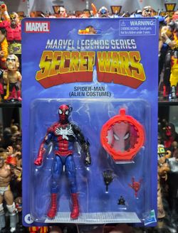 Marvel Legends Secret Wars Spider-Man Alien Costume Hasbro Figure New & Sealed