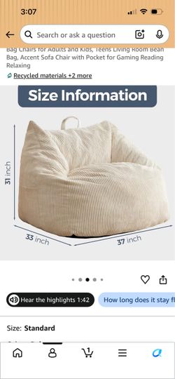 Maxyoyo Bean Bag Chair