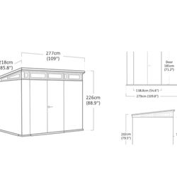 Cortina 9x7 Shed