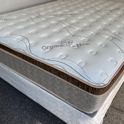 Queen Organic Cloud Edition Europillow Top 12inch Matres!