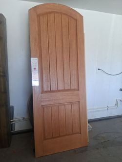front entry fiber glass arch door