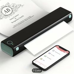 Phomemo Portable Printer Wireless For Travel, M08F-Letter BT Mobile Printer Support 8.5" X 11" US Letter, No-Ink Thermal Compact Printer