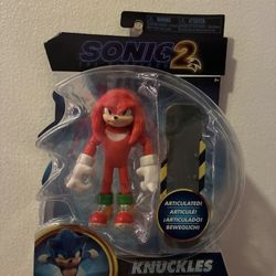 Knuckles 4” Figure – Sonic 2 Movie Edition (New)