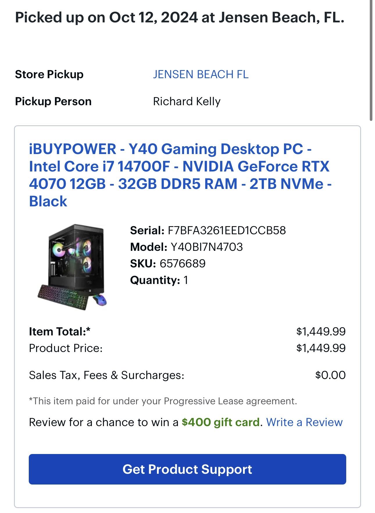 iBUYPOWER RTX 4070 Gaming PC | i7-14700F | 32GB DDR5 | 2TB SSD + ROG Mouse/Keyboard