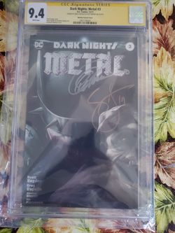 Dark nights metal #3 double Signature by Greg Cupullo and Scott synder