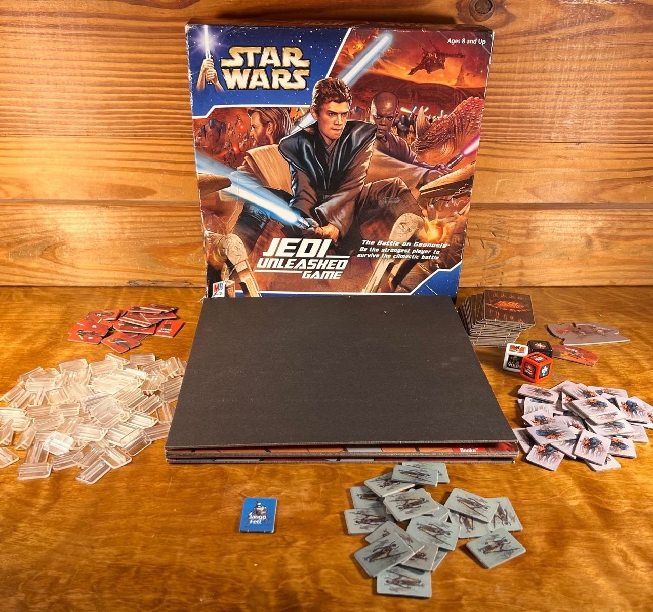 Star Wars Jedi Unleashed Board Game Battle Geonosis 2002 Complete Milton Bradley