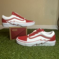 Men Vans Old Skool Bolt Red (VN000Q56RT)