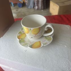 Princess House Limoncello Tea Cups And Saucer