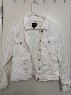 White jean jacket