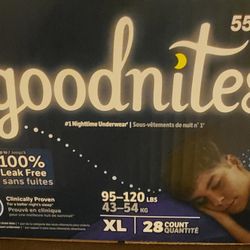 Goodnites Calsones Nuevos En Caja 28 Calzones Xl 