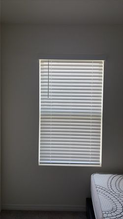 White Horizontal Window Blinds