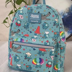 Backpack Loungefly Adventure Time BMO Poses Mini New with tags.