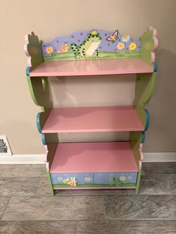 Book shelf  and  bottom draw