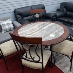 New Round Table 4 Chairs On Sale 539$ We Deliver 