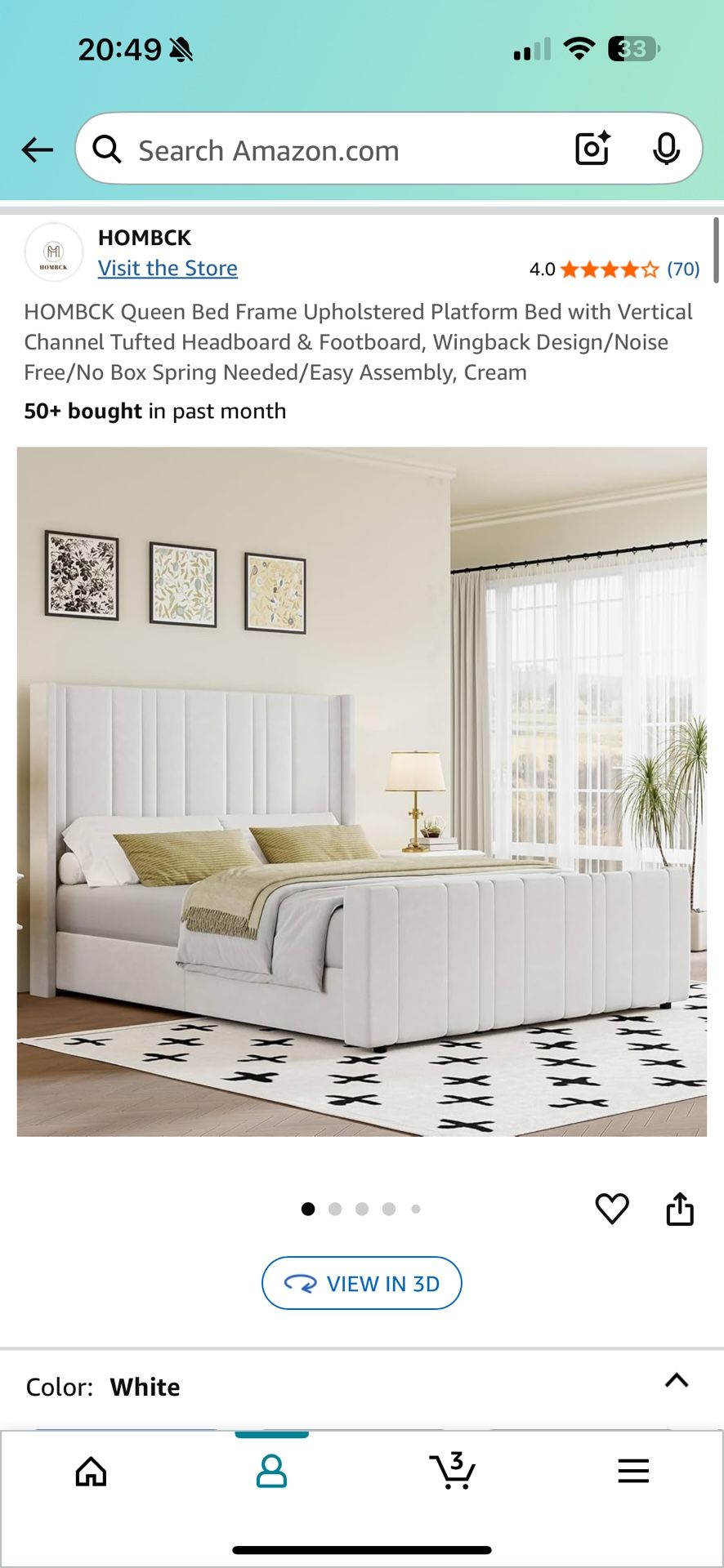 Queen bed frame