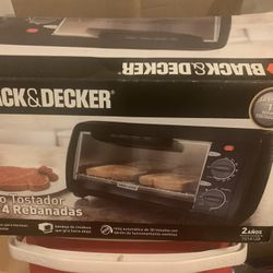 black and decker toaster oven in box