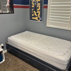 Youth twin Bed Frame and mattress