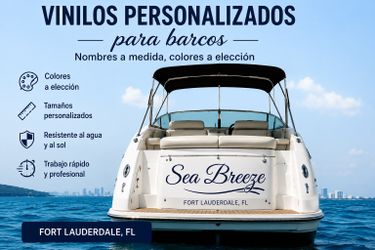 Vinilos Personalizados para Barcos 🚤 | Nombres a Medida | Fort Lauderdale y otros