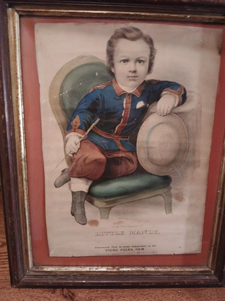 Currier & Ives Original Antique 1874 Hand Colored Lithograph 11×15