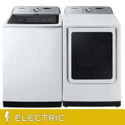White 5.2 Cu Ft Samsung Electric W/D