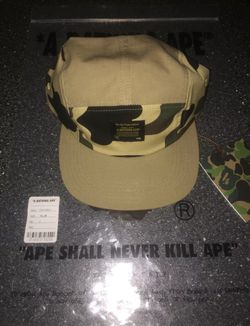 A Bathing Ape Camo Panel Hat