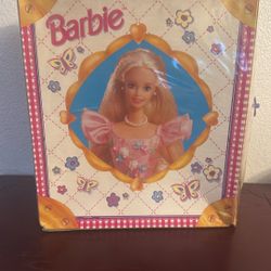 Vintage 1997 Pink Mattel Barbie Doll Trunk Accessory Hard Carrying Travel Case