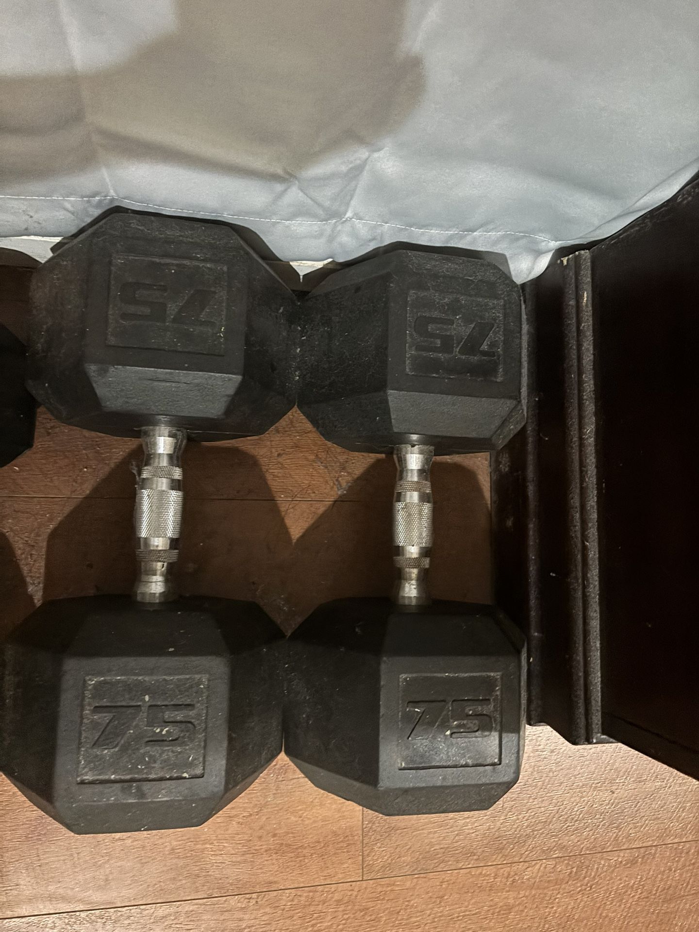75 Lbs. Hex Dumbbell