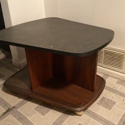 Lane Mid Century Side Table W/ Casters only $25