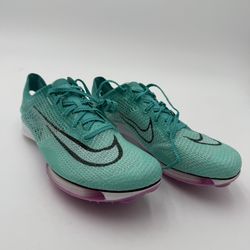 Size 8.5 Nike Air Zoom Victory Teal White Mens Track Shoes CD4385-300