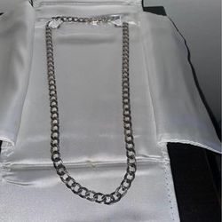 Diamond Necklace (Sterling silver, Helzberg Mens 22”)