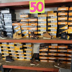 Real Leather Work Boots $50 All Sizes Available 