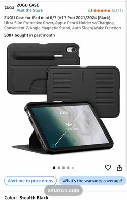 ZUGU Case for iPad mini 6/7 (A17 Pro) 2021/2024 [Black]