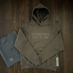 Fear Of God Essentials Wood Type Hoodie