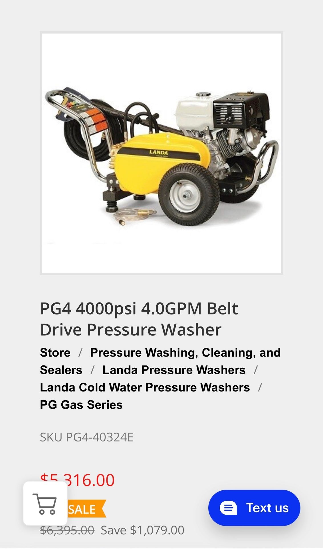 Honda Pressure Washer 4000 Psi 4gpm