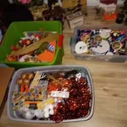 Several Bins Of Arts And Crafts Variety Brand New