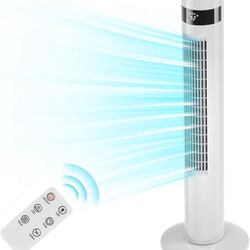 Antarctic Star Tower Fan Portable Floor Fans 85°Oscillating Fan 36"