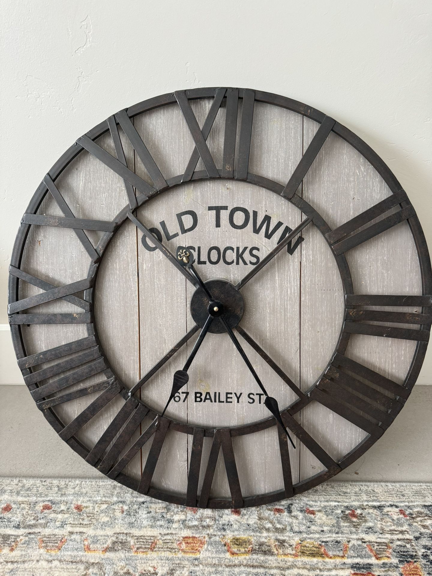 Large Old Town Clocks (67 Bailey St) Wall Clock
