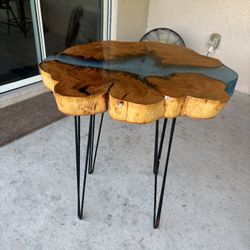 Love Edge Wood And Epoxy Table