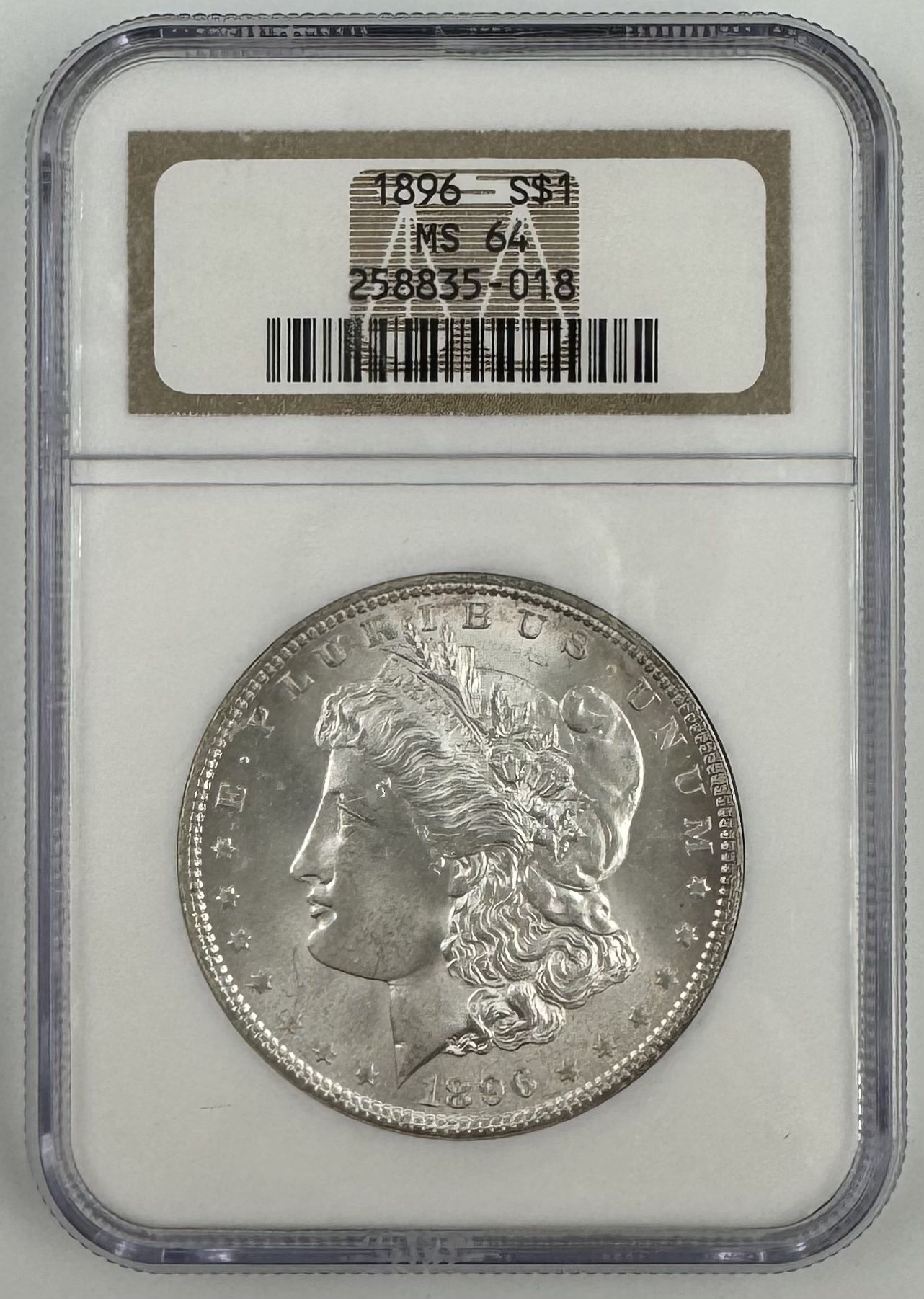 1896 S$1 MS64 NGC Graded Morgan Silver Dollar 