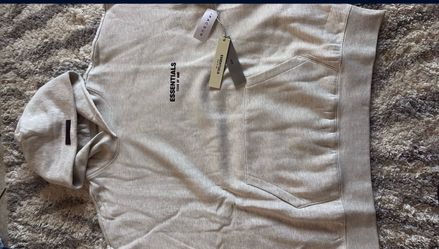 Xl Light Oatmeal Essential Hoodie