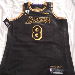 NEW! Kobe Bryant "Black Mamba" 8/24 Snakeskin Legacy Jersey w/ GiGi Patch Size 52 XL