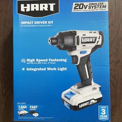 Hart 20 V Impact Driver Kit