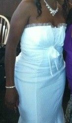 White Wedding dress size 12 XSCAPE By Joanna Chen