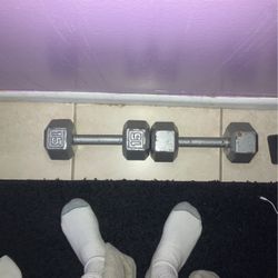 Two 15 Ib Dumbbells