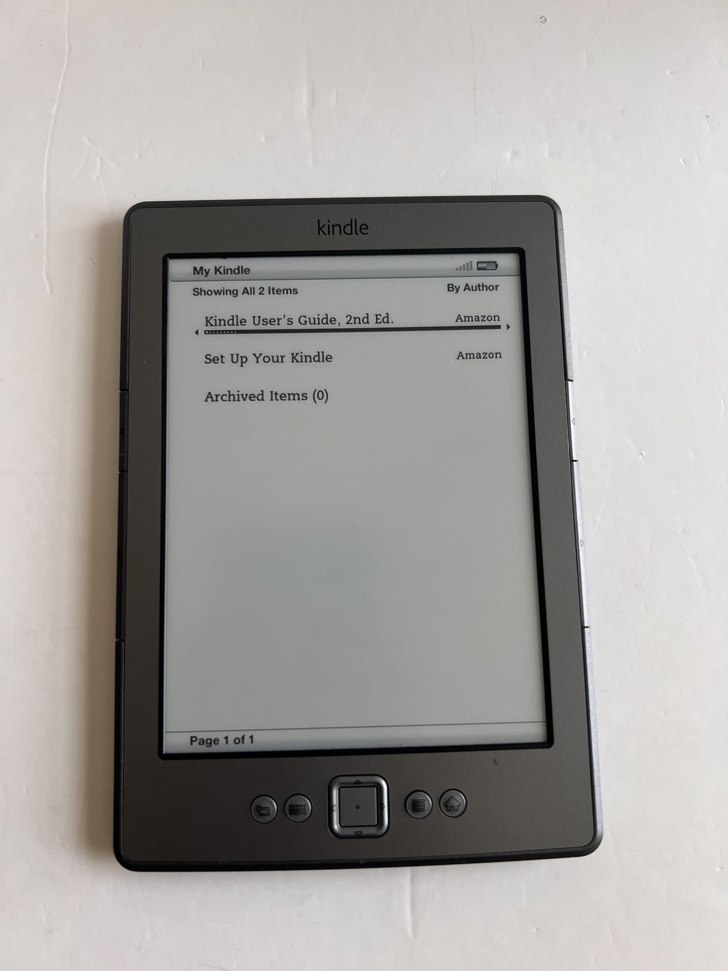 Amazon Kindle 4th Gen Model D01100 Wi-Fi 6 inch Screen.  Works Great - $19